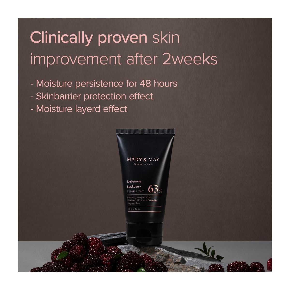 MARY & MAY | Idebenone Blackberry Intense Cream - 100g