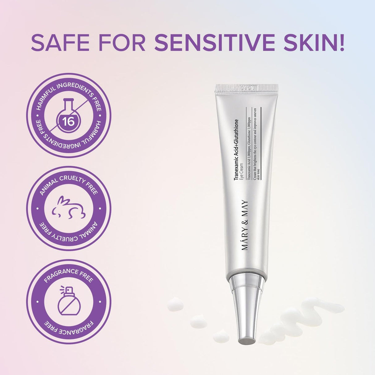 MARY & MAY | Tranexamic Acid + Glutathione Eye Cream