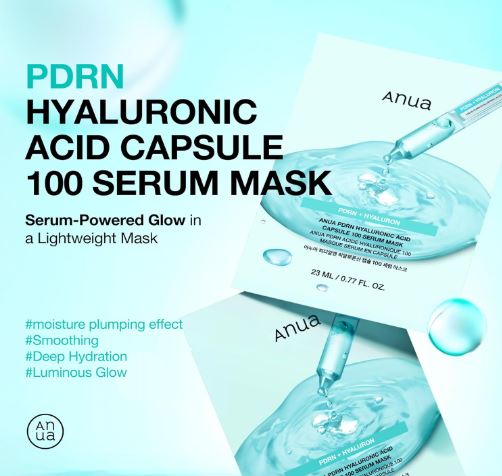 ANUA | PDRN Hyaluronic Acid Capsule 100 Serum Mask - 1 ud