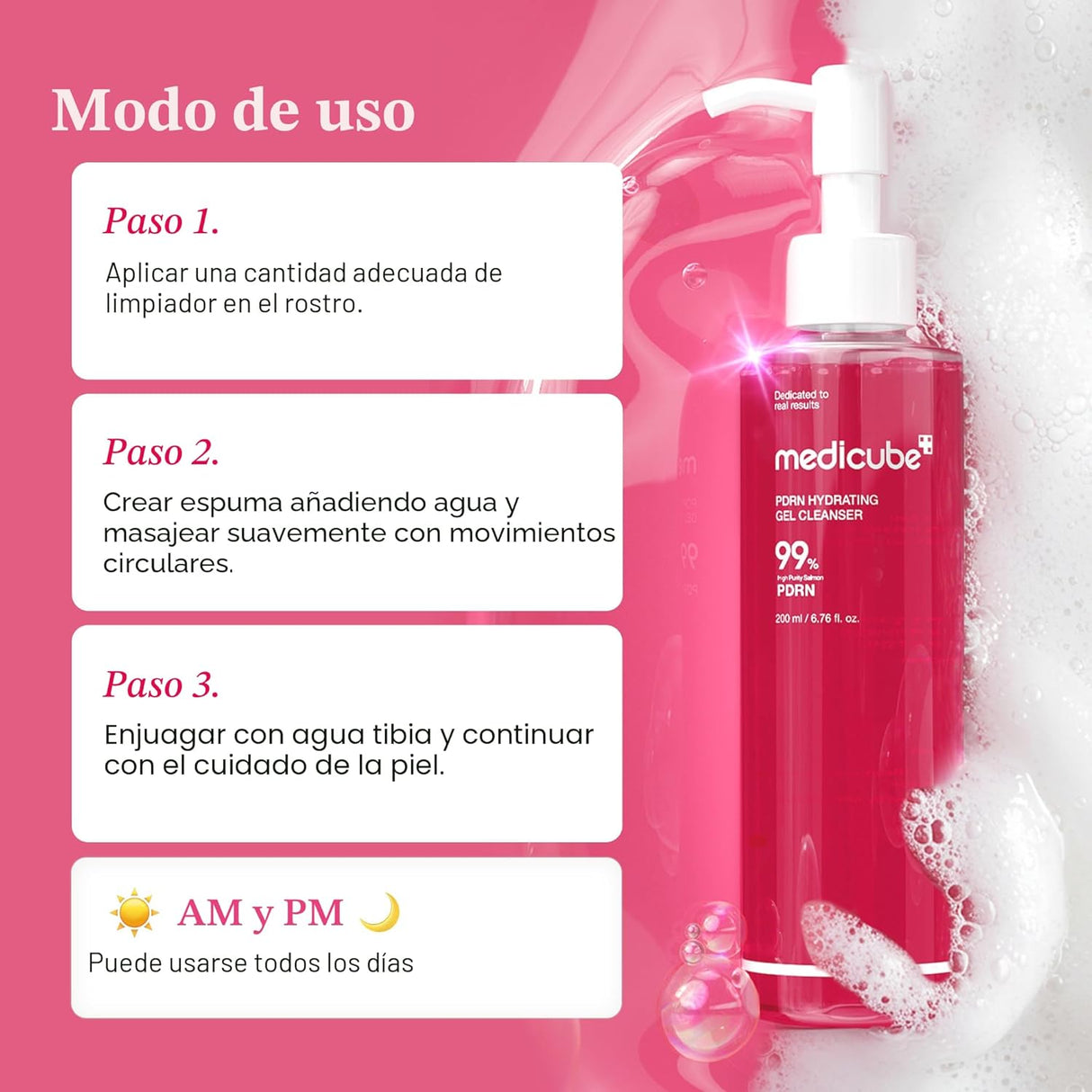 MEDICUBE | PDRN Hydrating Gel Cleanser - 200ml