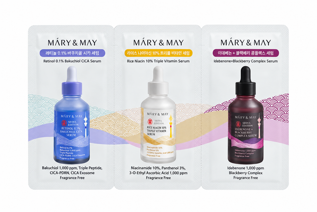 🎁 MARY & MAY | Set de muestras - Mary & May Serum Line 100% off
