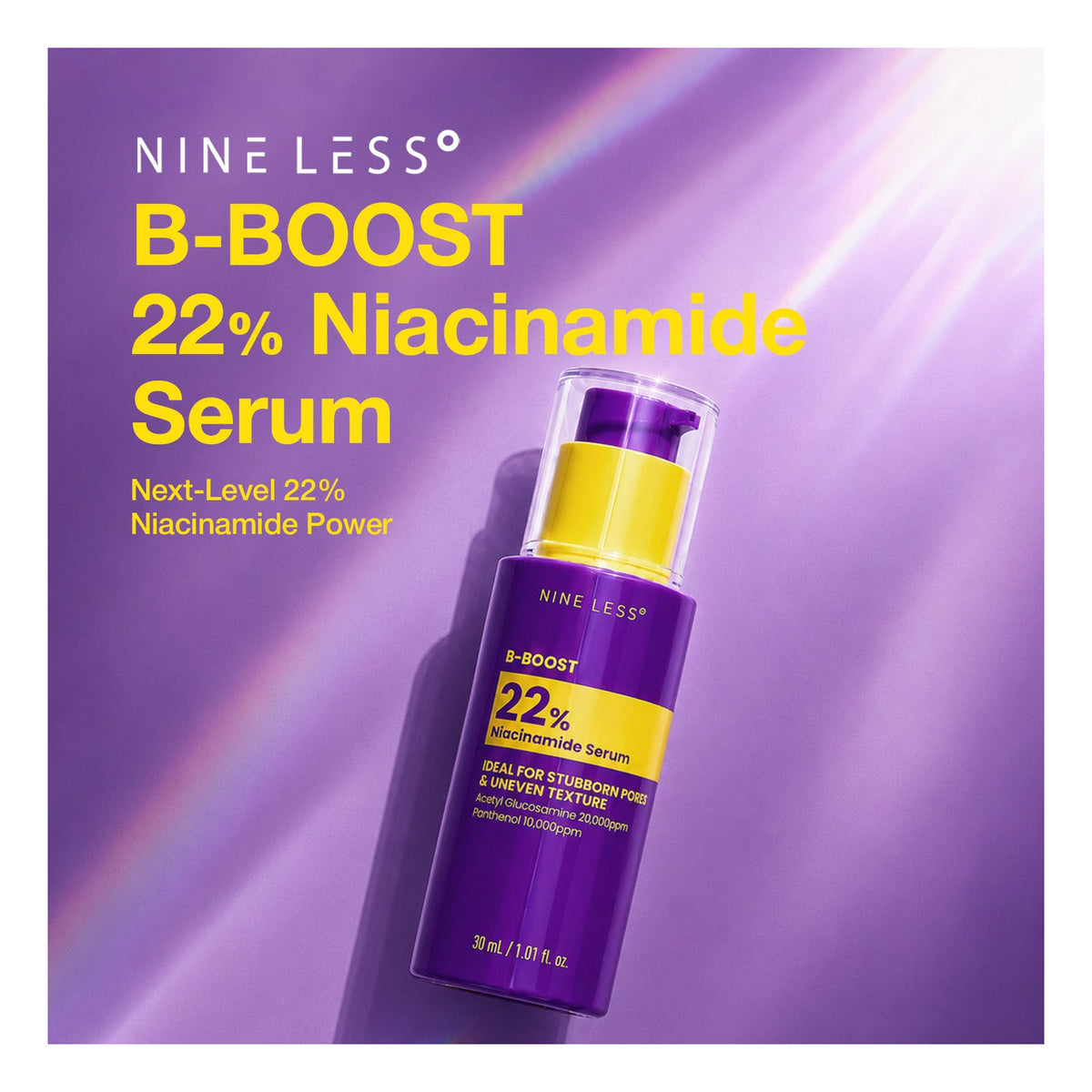 NINELESS B-Boost 22% Niacinamide Serum 30ml - imagen 2