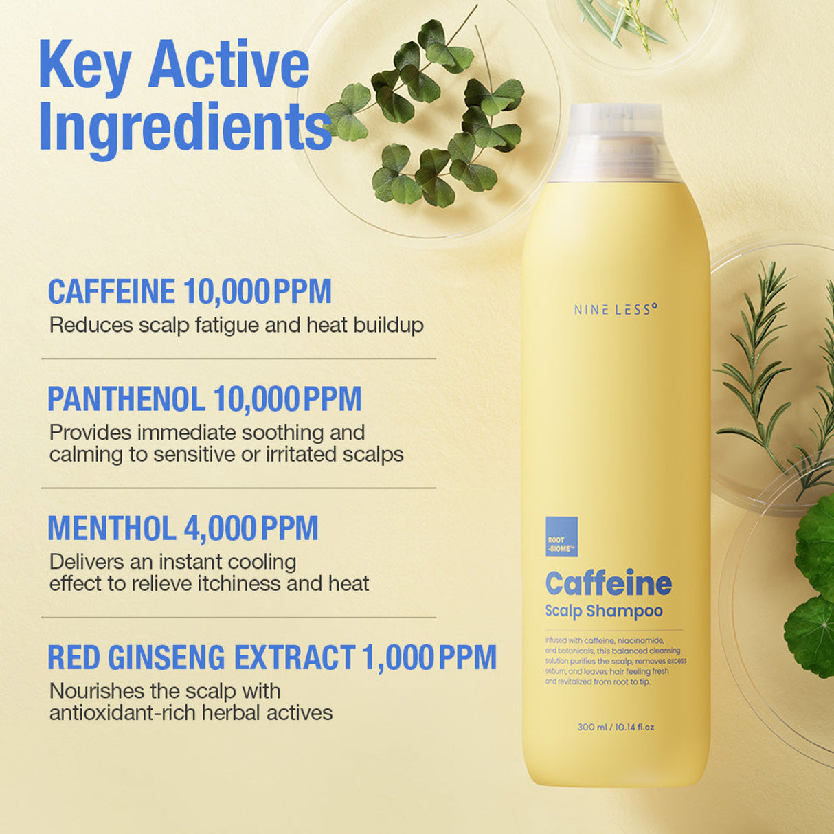 NINELESS | Root-Biome™ Caffeine Scalp Shampoo - 300ml