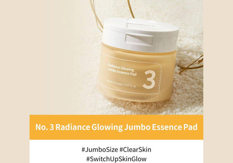 NUMBUZIN | No.3 Radiance Glowing Jumbo Essence Pad - 70 pads