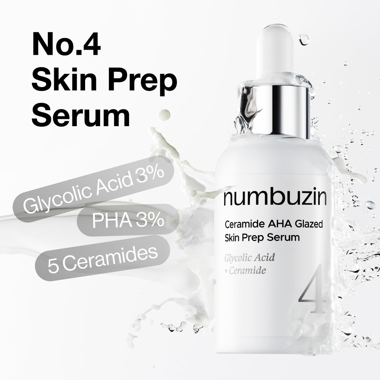 NUMBUZIN | No.4 Ceramide AHA Glazed Skin Prep Serum Mini Kit (1.3ml*10EA)