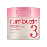 NUMBUZIN | No.3 Bifida Bakuchiol Exfoliating Toner Pads - 70ud