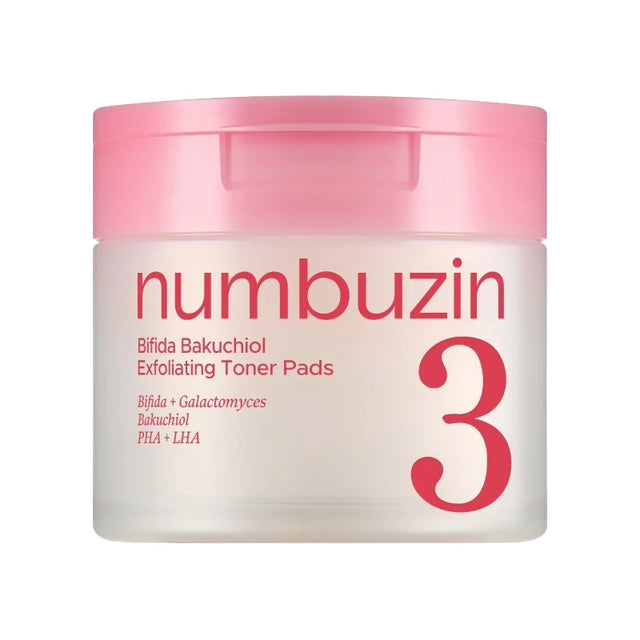 NUMBUZIN | No.3 Bifida Bakuchiol Exfoliating Toner Pads - 70ud