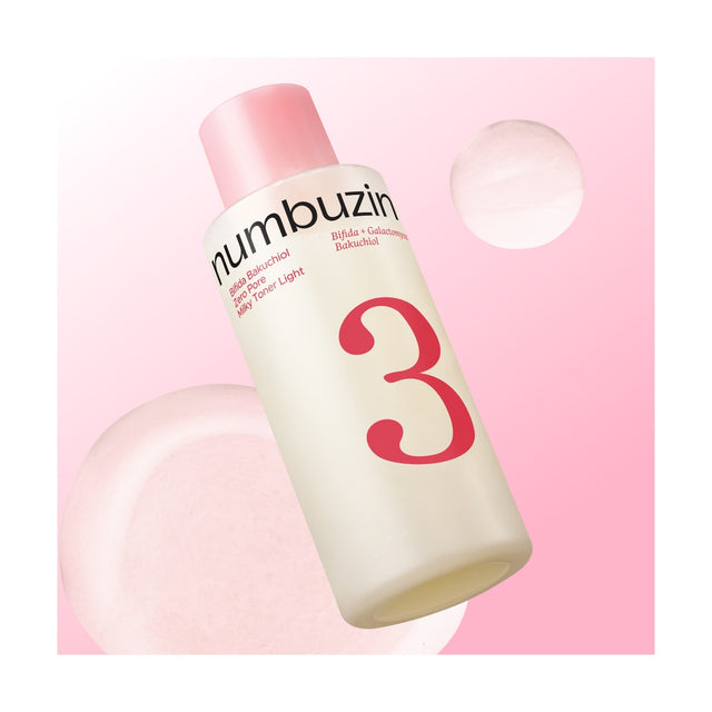 NUMBUZIN | No.3 Bifida Bakuchiol Zero Pore Milky Toner Light - 200ml
