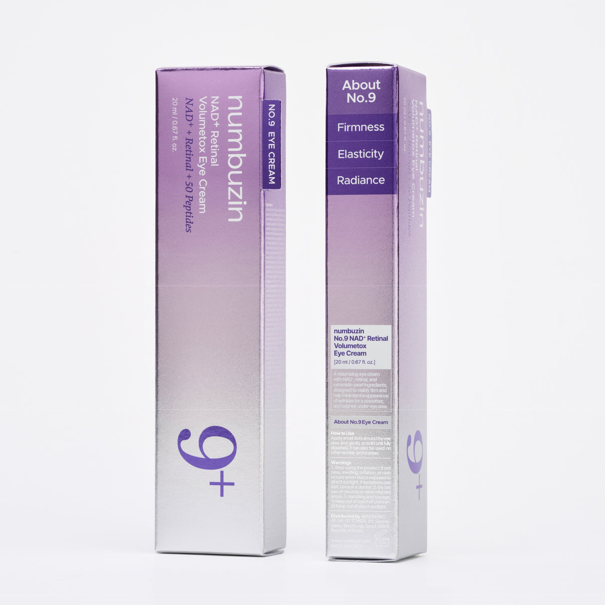 NUMBUZIN | No.9 NAD+ Retinal Volumetox Eye Cream - 20ml