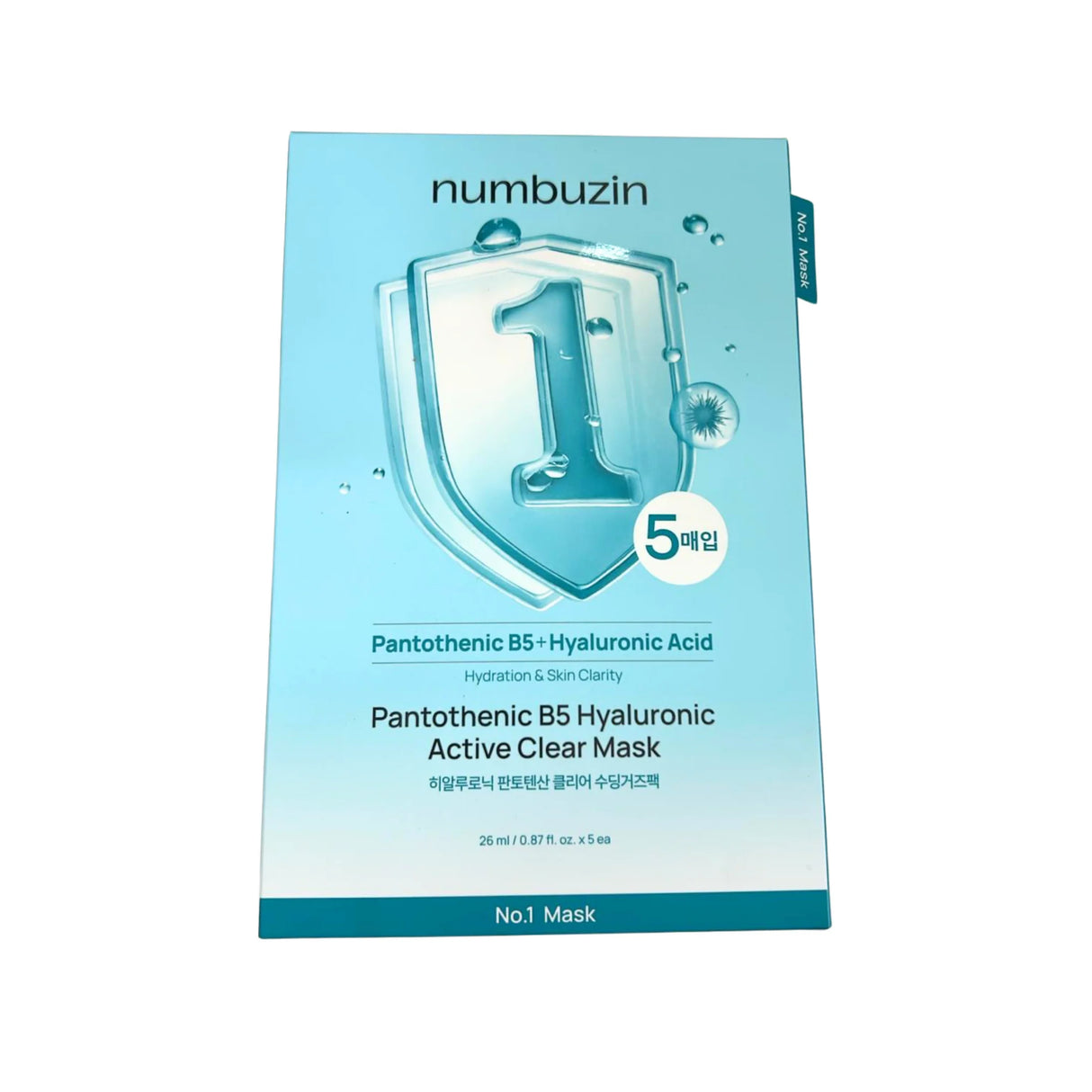 NUMBUZIN | No.1 Pantothenic B5 Hyaluronic Active Clear Mask