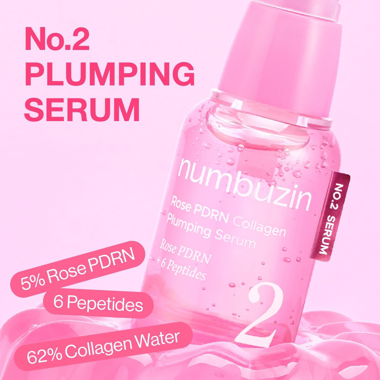 NUMBUZIN | No.2 Rose PDRN Collagen Plumping Serum - 30ml
