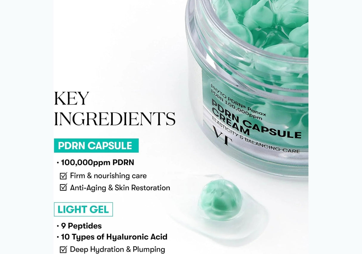 VT COSMETICS | PDRN Capsule Cream 100 - 50ml - InternationalCosmetic