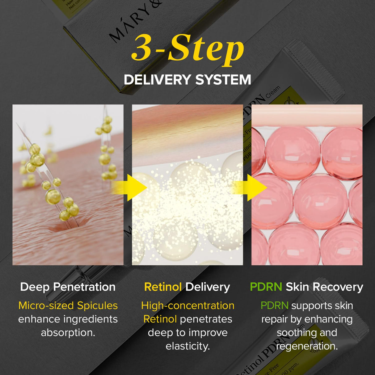 MARY&MAY | Spicule Retinol PDRN 2000 Shot Cream - 15gr