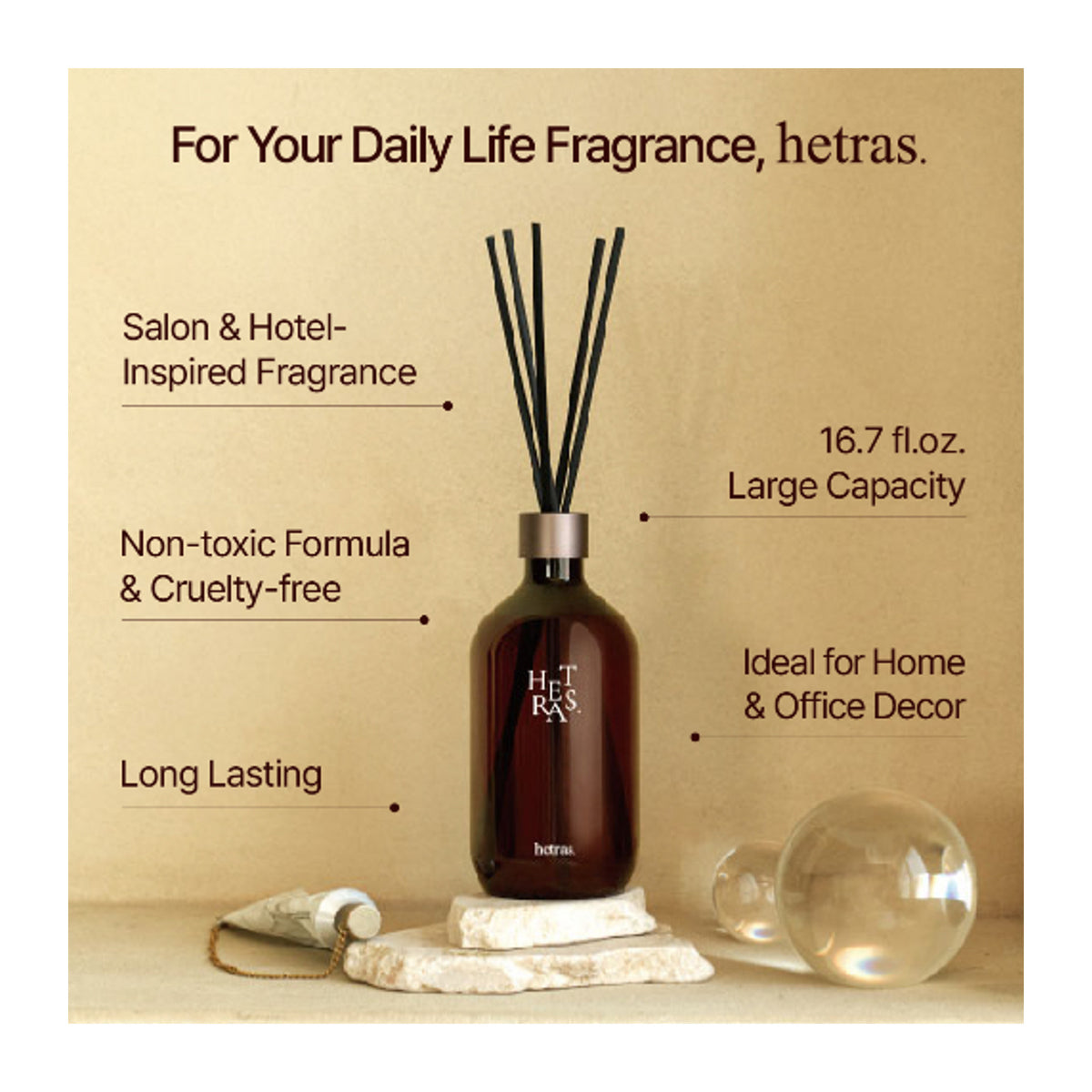 HETRAS | Premium Diffuser Pure Laundry - 500ml x 2
