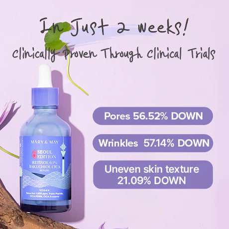 MARY & MAY | Retinol 0.1% Bakuchiol CICA Serum (Seoul Edition) - 80 ml