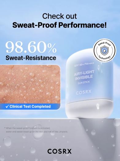 COSRX | Airy‑Light Invisible Sun Stick SPF50+ - 19gr