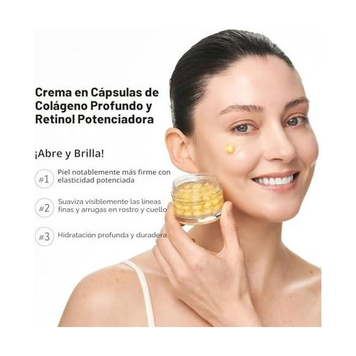 SUNGBOON EDITOR Collagen Retinol Power Boosting Capsule Cream - 50ml: ingredientes clave y tecnología de la fórmula; protección solar y cuidado de la piel