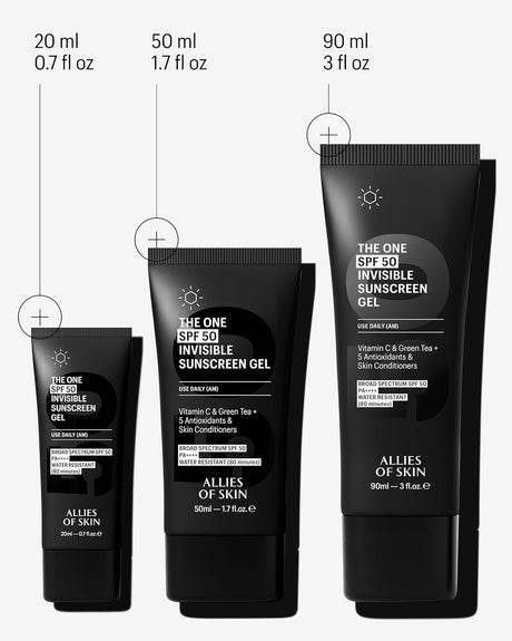 ALLIES OF SKIN |THE ONE SPF 50 Invisible Sunscreen Gel