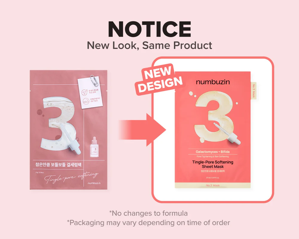 NUMBUZIN | No.3 Tingle-Pore Softening Sheet Mask