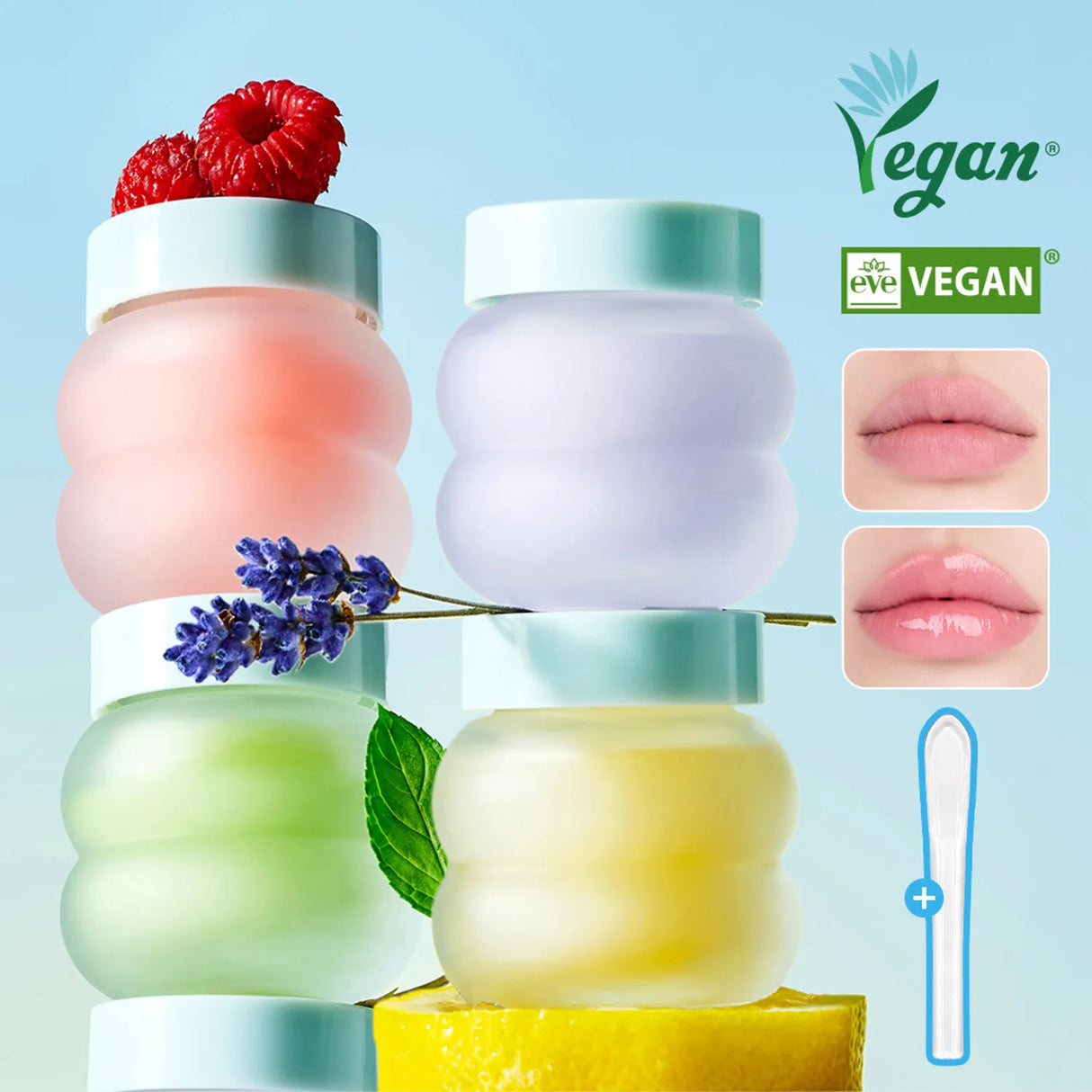 TOCOBO | Lip Mask Mix Daily Care - 4 Minitallas