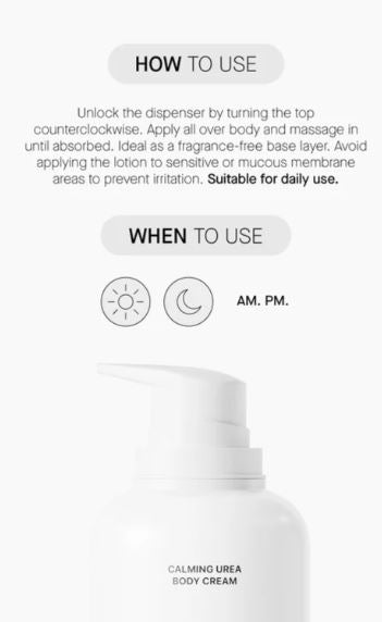 TRANSPARENT LAB | Calming Urea Body Cream - 400ml