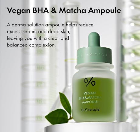 DR. CEURACLE | Vegan BHA & Matcha Ampoule - 30ml
