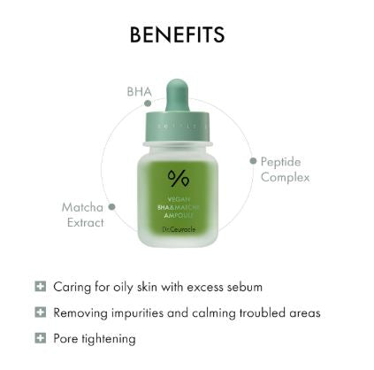 DR. CEURACLE | Vegan BHA & Matcha Ampoule - 30ml