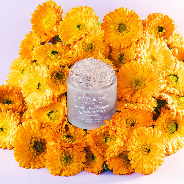 Vegan Calendula Peptide Ageless Sleeping Mask