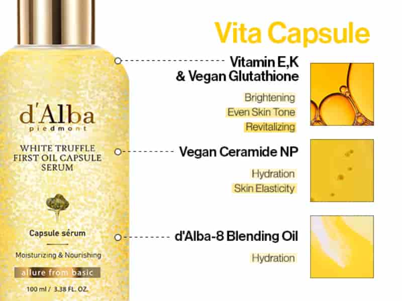 D'ALBA| Vita Toning Capsule Serum - 100ml