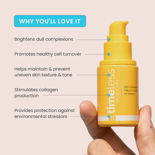 TIMELESS | 20 % Vitamin C + E + Ferulic Acid Serum - 120ml