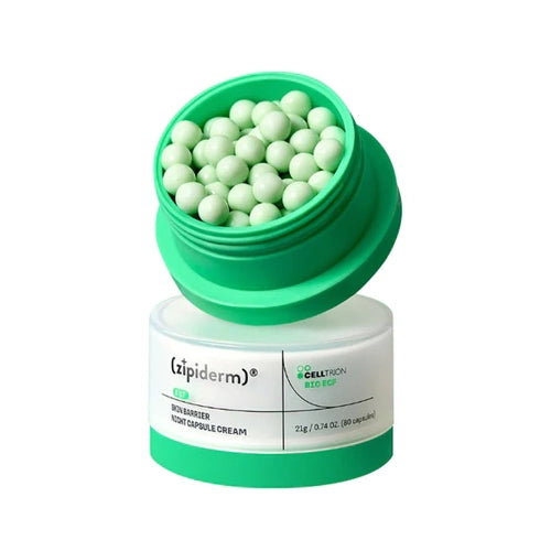 ZIPIDERM | EGF Skin Barrier Night Capsule Cream - 21gr / 80 cápsulas