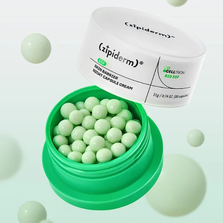 ZIPIDERM | EGF Skin Barrier Night Capsule Cream - 21gr / 80 cápsulas