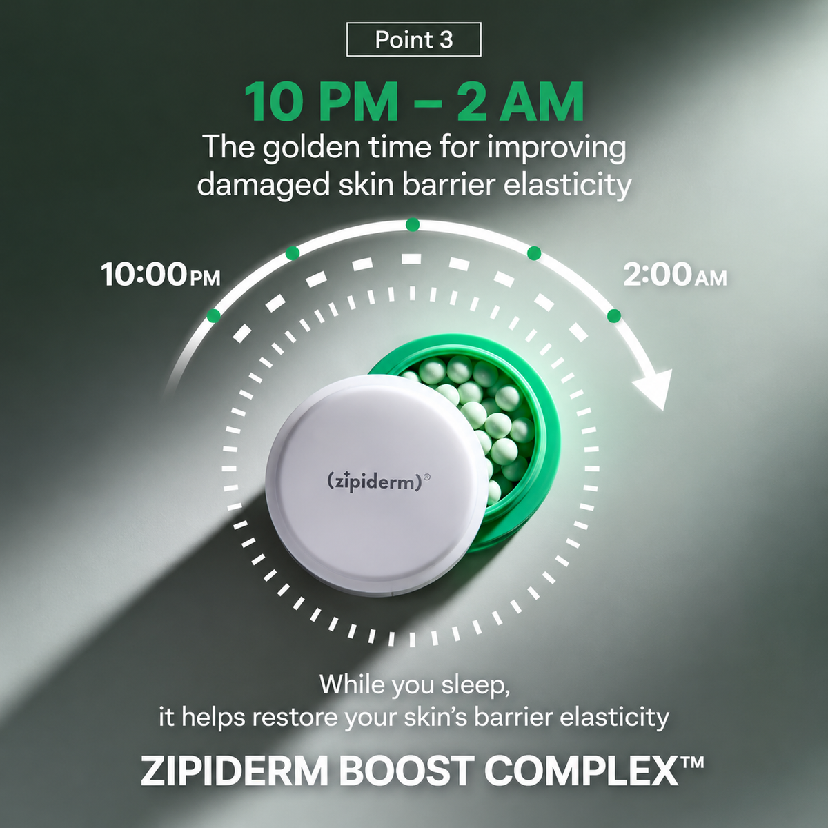 ZIPIDERM | EGF Skin Barrier Night Capsule Cream - 21gr / 80 cápsulas