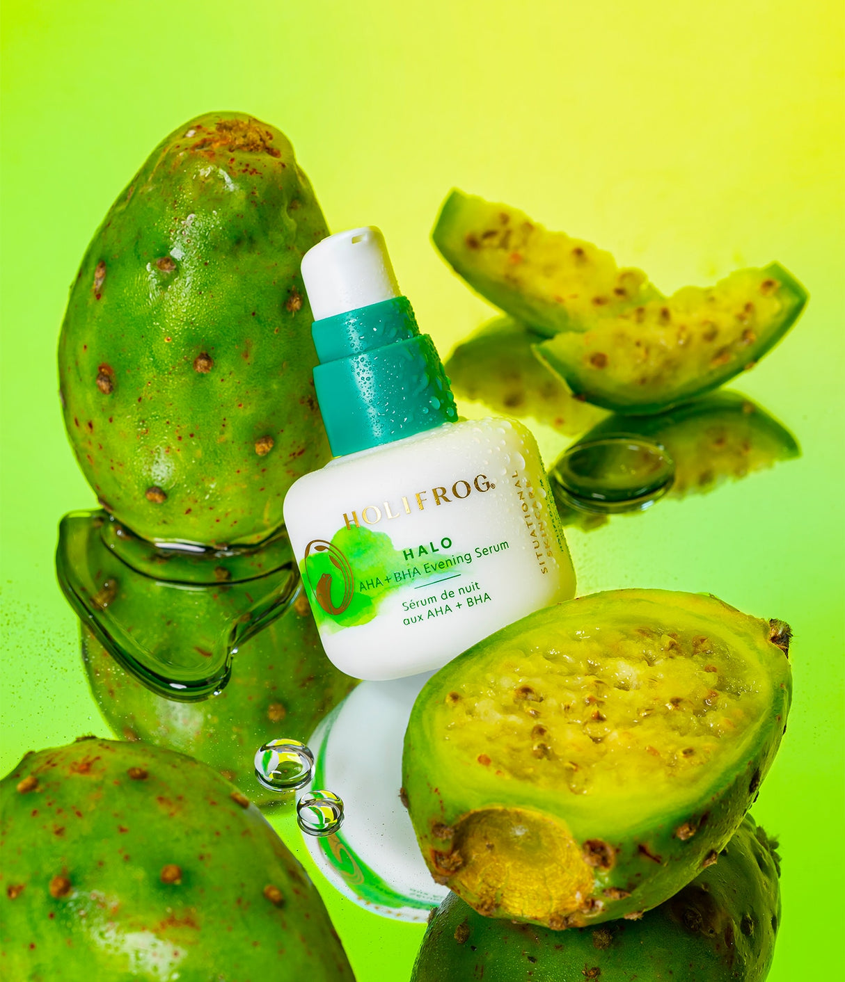 Halo AHA+BHA Evening Serum de HoliFrog