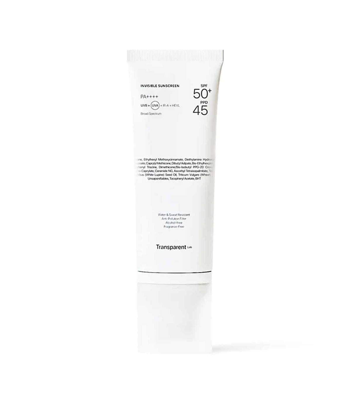 Invisible Sunscreen SPF50+ de Transparent Lab