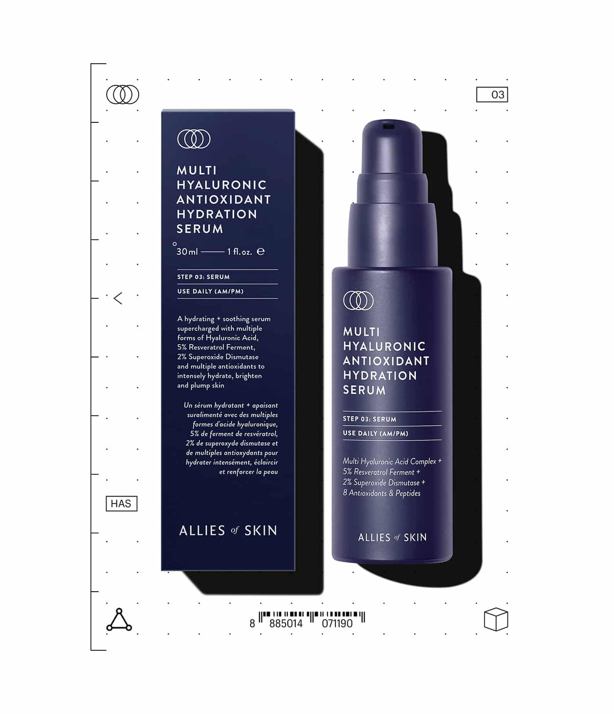 Multi Hyaluronic Antioxidant Hydration Serum de Allies of Skin