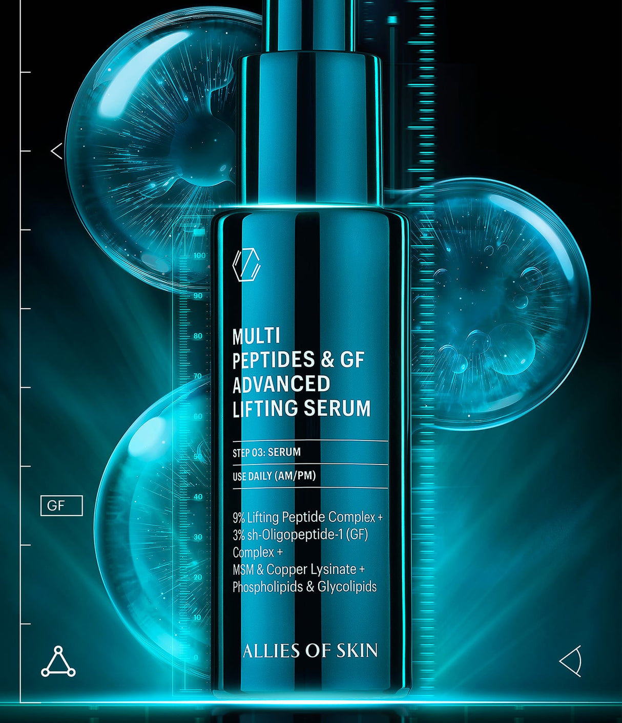 Multi Peptides & GF Advanced Lifting Serum de Allies of Skin