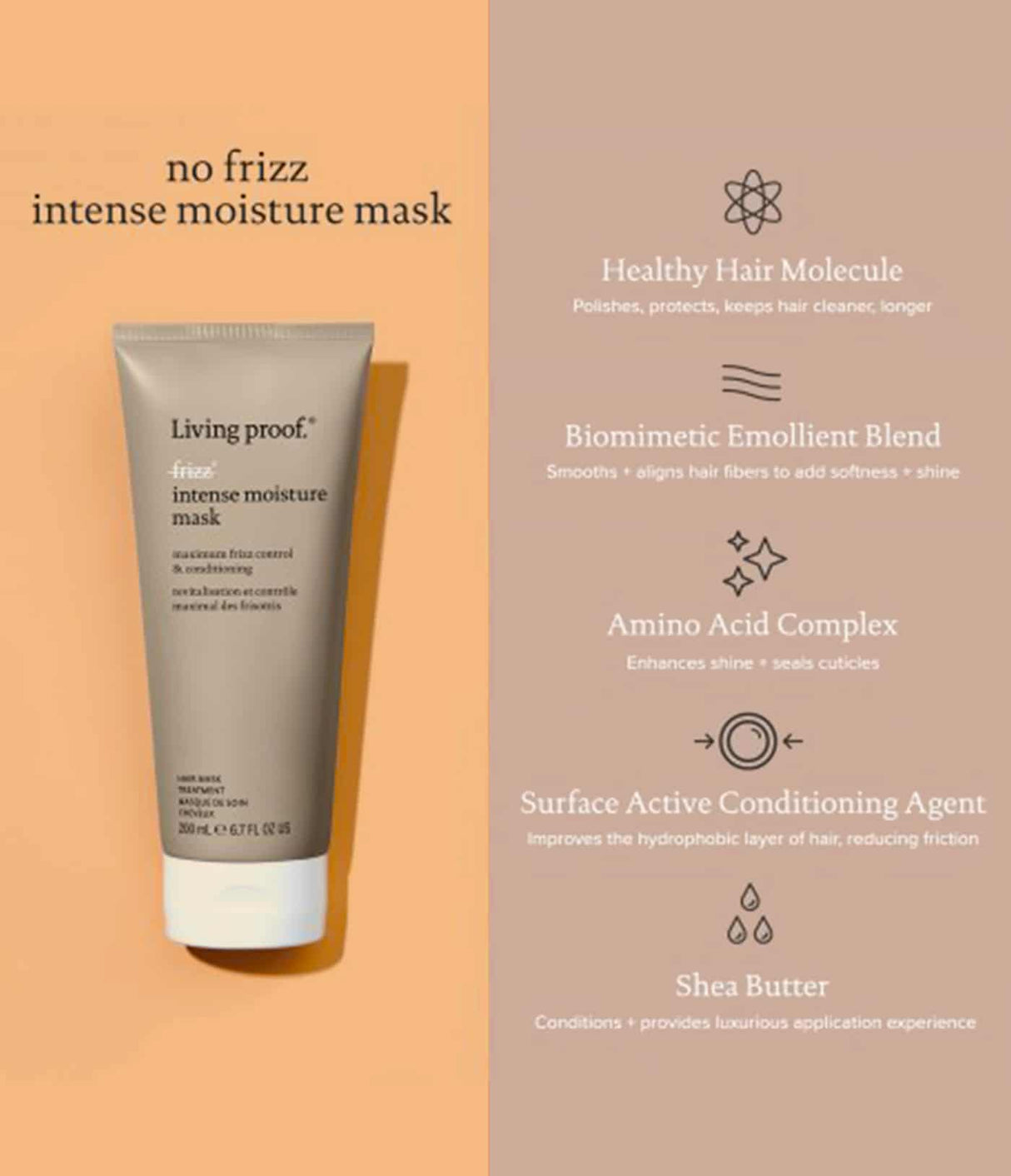 No Frizz Intense Moisture Mask de Living Proof