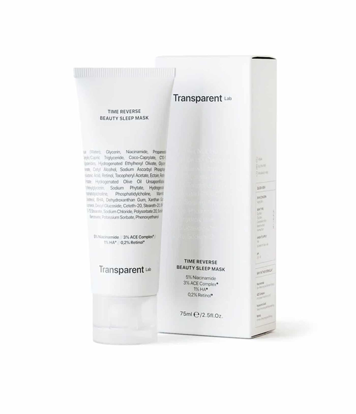 Time Reverse Beauty Sleep Mask de Transparent Lab