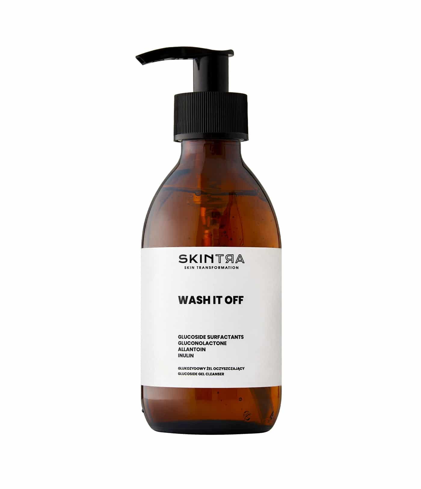 SkinTra - Limpiador facial en gel suave - Wash It Off Glucoside Gel Cleanser - 200ml