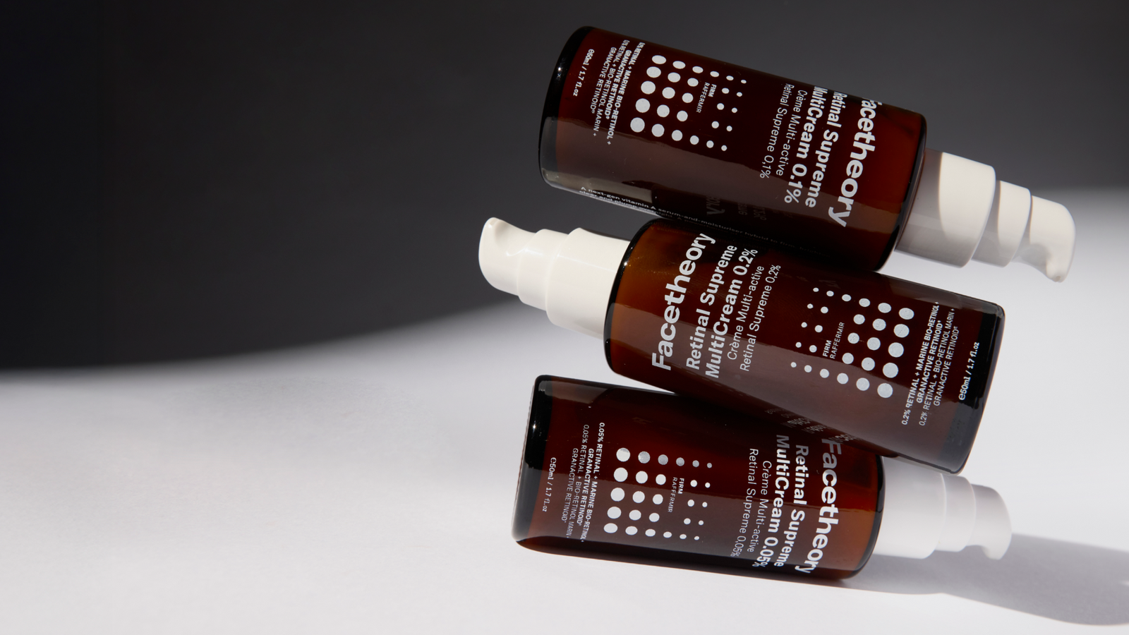 Retinal Supreme MultiCream de Facetheory en tres concentraciones